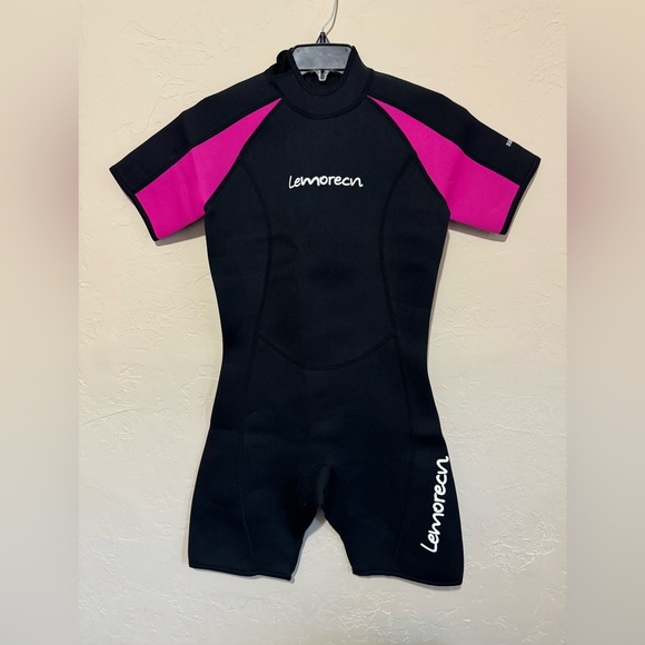 NWT Size 10 LEMORECN WOMEN SHORTY WETSUITS 3MM NEOPRENE BACK ZIP DIVING SUITS - Picture 4 of 9